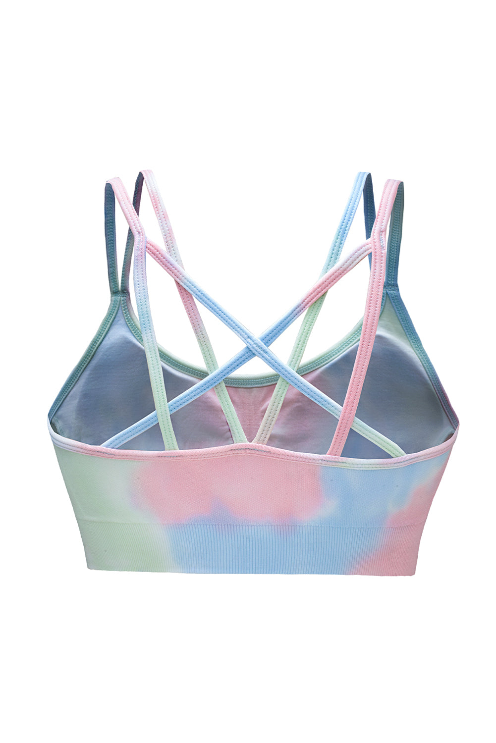 Tie-Dye Double-Strap Sports Top