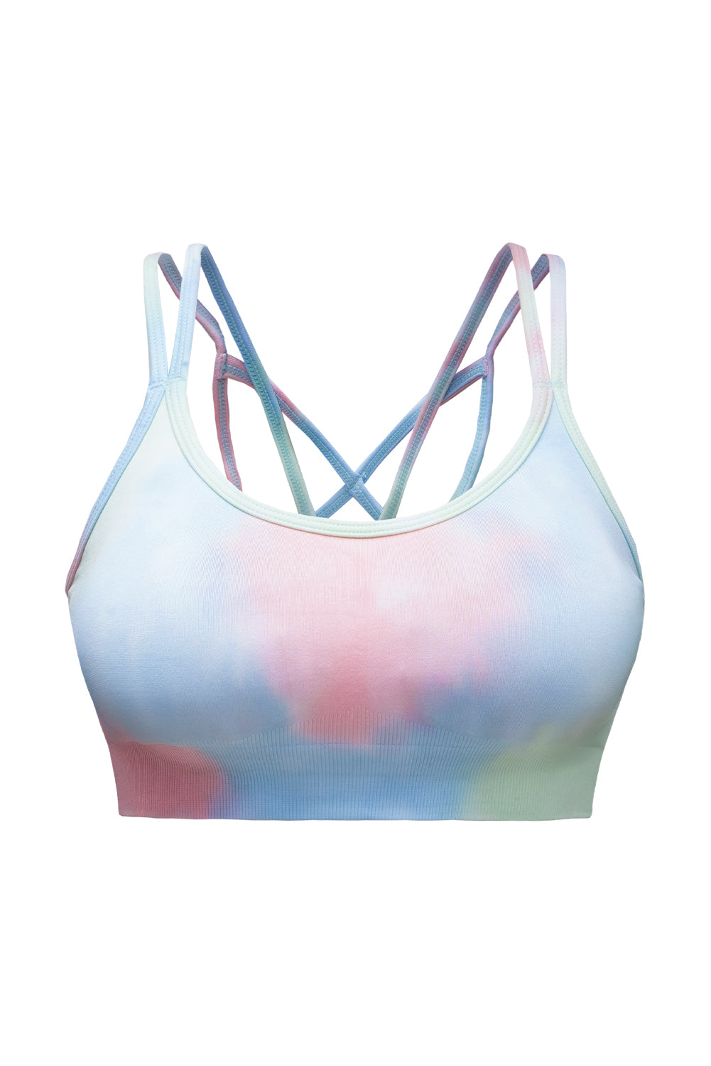 Tie-Dye Double-Strap Sports Top