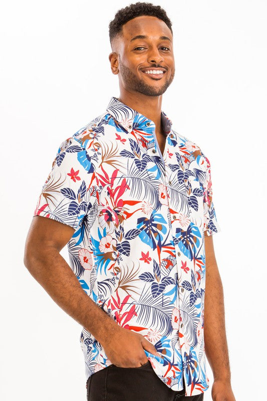 PRINT HAWAIIAN SHIRT