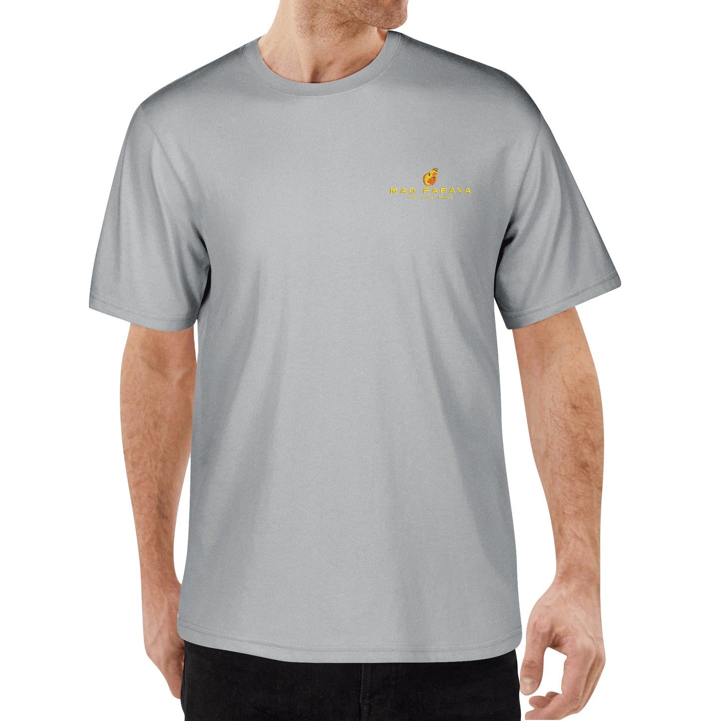 Mad Papaya logo - Embroidered Men's Cotton T-shirt