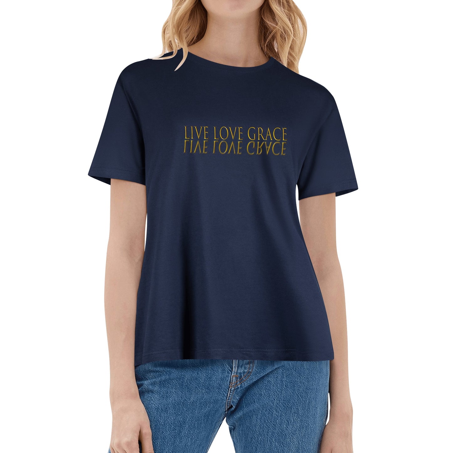 Mad Papaya "Live Love Grace" Women's Cotton T-Shirt