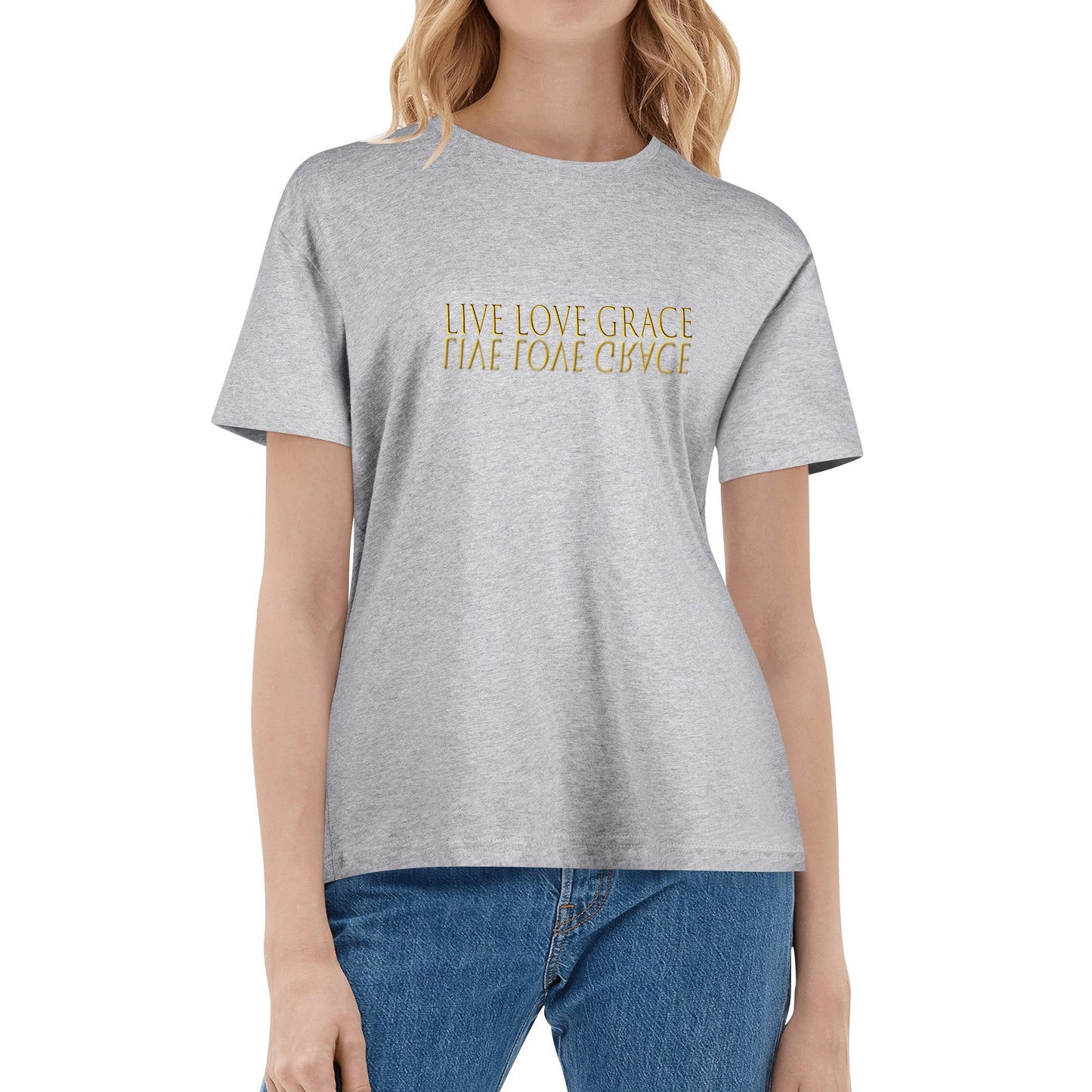 Mad Papaya "Live Love Grace" Women's Cotton T-Shirt