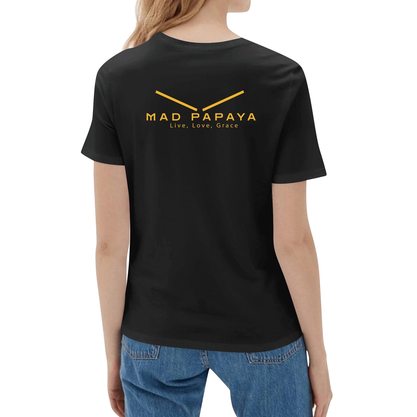 Mad Papaya "Live Love Grace" Women's Cotton T-Shirt