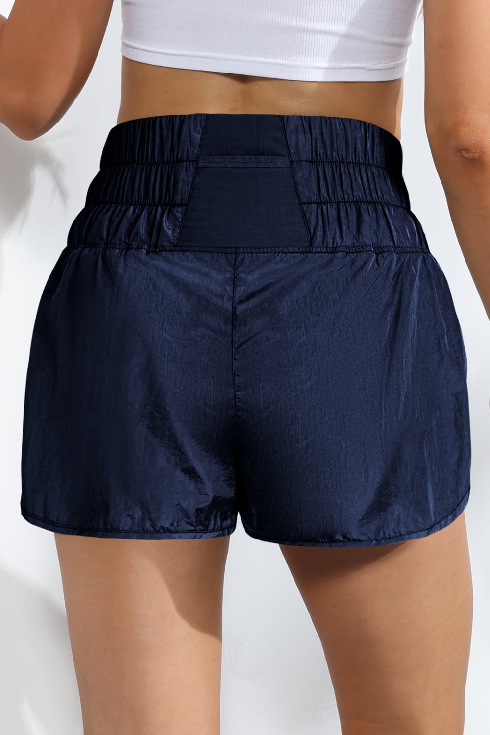 Breathable Smocked Sports Shorts