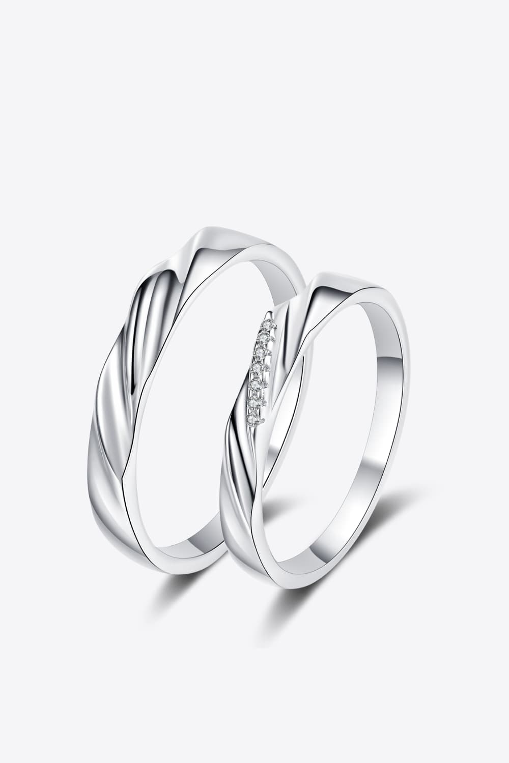 Minimalist 925 Sterling Silver Rhodium-Plated Ring