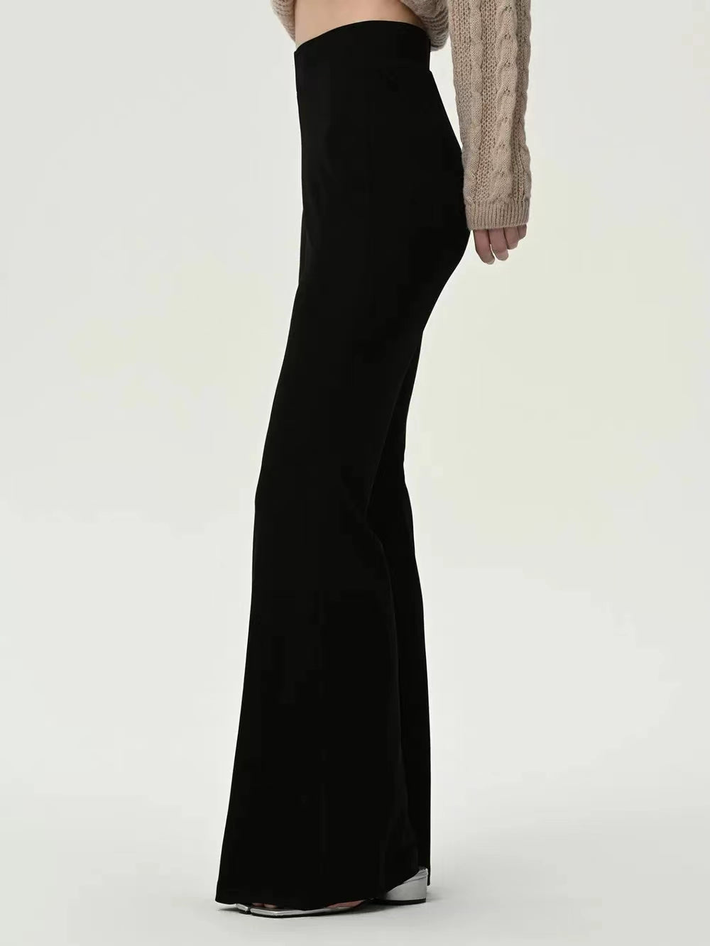 High Waist Flare Leg Pants