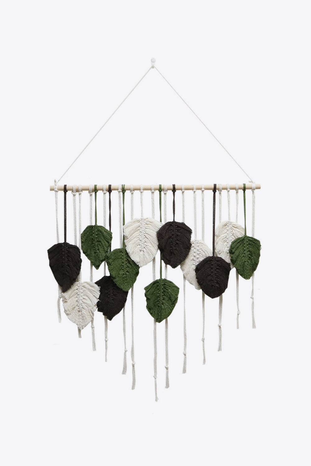 Hand-Woven Feather Macrame Wall Hanging