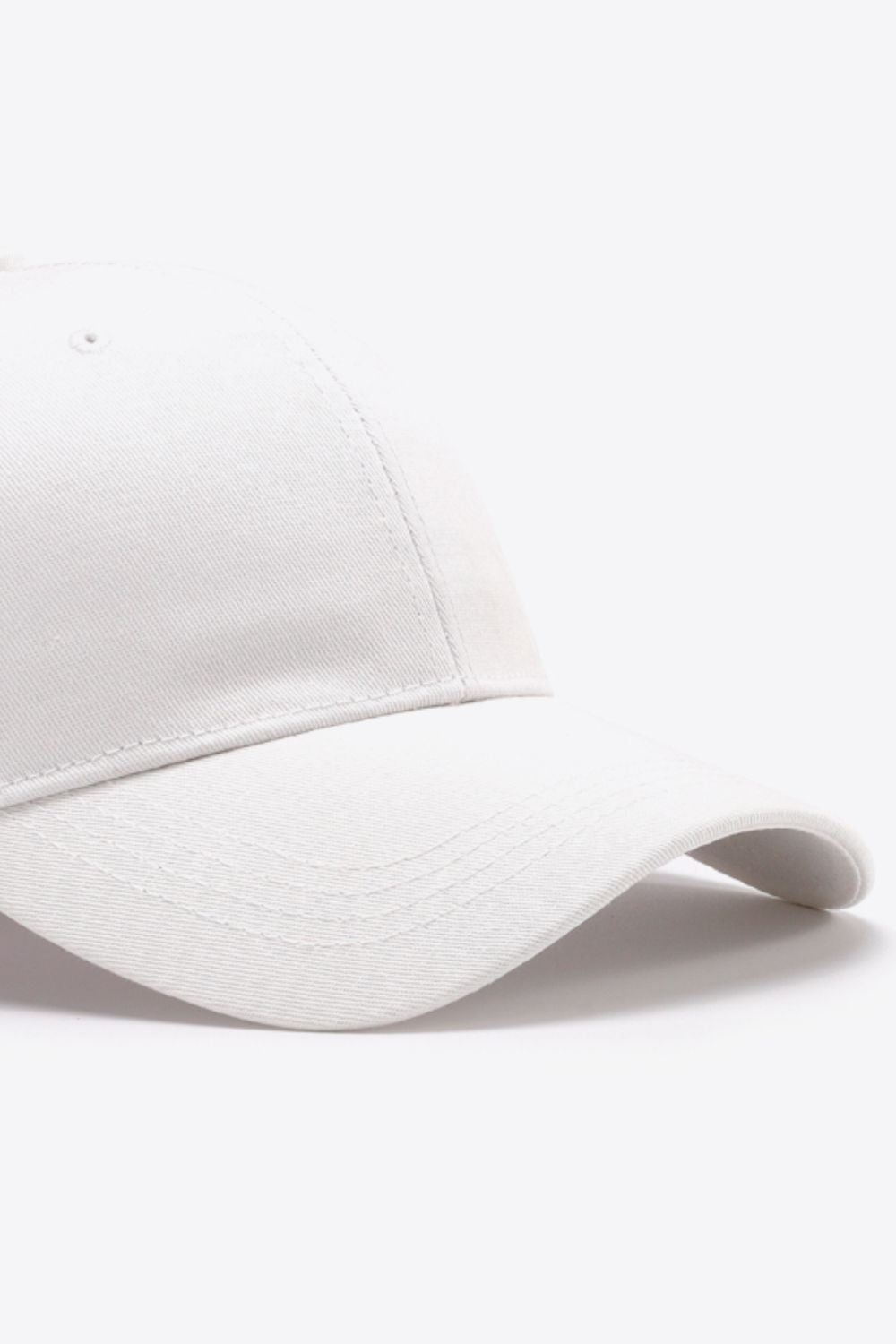 Plain Adjustable Cotton Baseball Cap