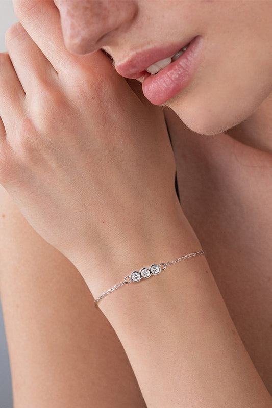 Moissanite 925 Sterling Silver Bracelet